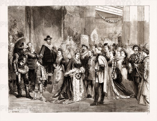 THE FANCY BALL AT DUBLIN CASTLE, 1876