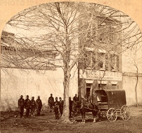 Slave Pen, Alexandria, Va., USA, US, Vintage photography