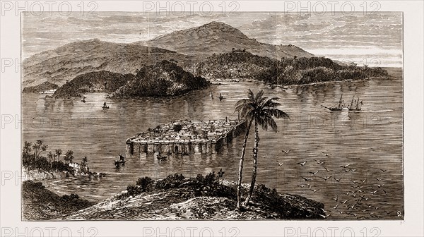 1. The Indian Government steamer May Frere, with the Prince of Wales on board, passing Aguada Fort, Goa. 2. The Island of Jinjeeraâ€îHarbour of Rajpuri, fifty miles from Bombay. THE ROYAL VISIT TO INDIA, 1876