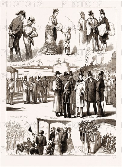 RECEPTION OF THE PRINCE OF WALES AT PORTSMOUTH, UK, 1876: NOTES ON THE JETTY
