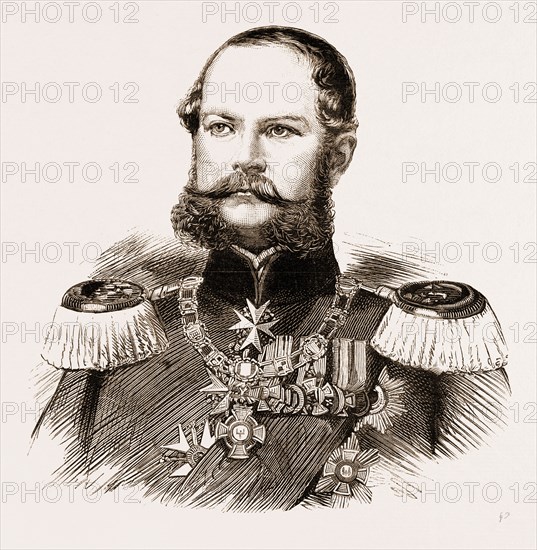 PRINCE FREDERICK CHARLES ALEXANDER OF PRUSSIA, BROTHER OF THE EMPEROR WILLIAM AND GRANDFATHER OF THE DUCHESS OF CONNAUGHT, 1883