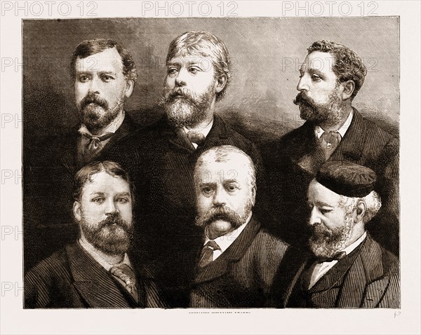 THE OPENING OF THE ROYAL ACADEMY, THE NEW ASSOCIATES: ROBERT WILLIAM MACBETH, BENJAMIN WILLIAMS LEADER, FRANCIS HOLL, 1883