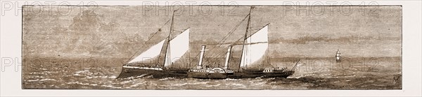 H.M. DESPATCH-BOAT "LIVELY," WRECKED WHILE CONVEYING THE CROFTERS COMMISSION FROM NESS TO STORNOWAY, 1883
