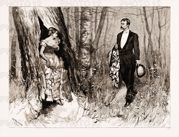 "THE ROMANTIC ADVENTURES OF A MILKMAID": "I CAN'T GET OUT OF THIS DREADFUL TREE!", 1883