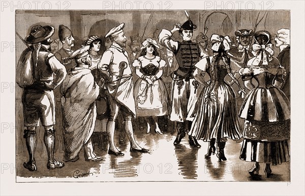 THE PRINCE OF WALES AT BADEN-BADEN, THE JUBILEE OF THE INTERNATIONAL CLUB: THE COSTUME BALL GIVEN BY THE BADEN CLUB, 1883