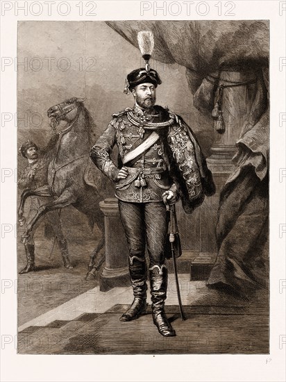 THE GERMAN AUTUMN MANOEUVRES, H.R.H. THE PRINCE OF WALES AS HONORARY COLONEL OF THE BLÃúCHER (FIFTH PRUSSIAN) HUSSARS, 1883
