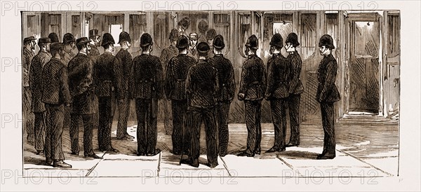 THE ASSASSINATION OF JAMES CAREY, ARRIVAL OF O'DONNELL IN LONDON: THE ARRIVAL OF THE PRISONER AT VAUXHALL RAILWAY STATION, UK, 1883
