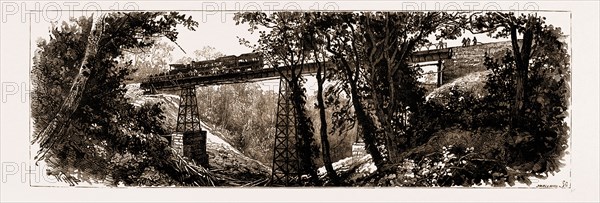 THE PRINCIPE DO GRAM PARA RAILWAY, BRAZIL, 1883: VIADUCT OVER GROTTA FUNDA