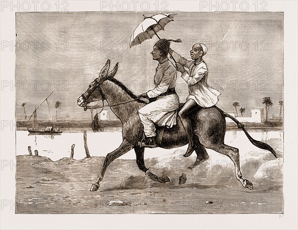 MASTER AND SLAVE: A SKETCH ON THE BANKS OF THE BLUE NILE, KHARTOUM, SUDAN, 1883