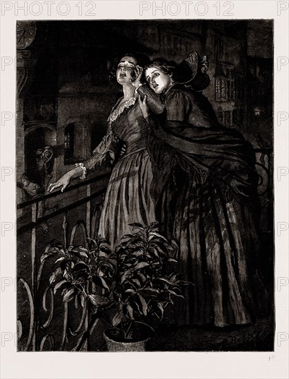 THE MAYOR OF CASTERBRIDGE, DRAWN BY ROBERT BARNES, WRITTEN BY THOMAS HARDY, 1886; "Lucetta's eyes were straight upon the spectacle of the uncanny revel."