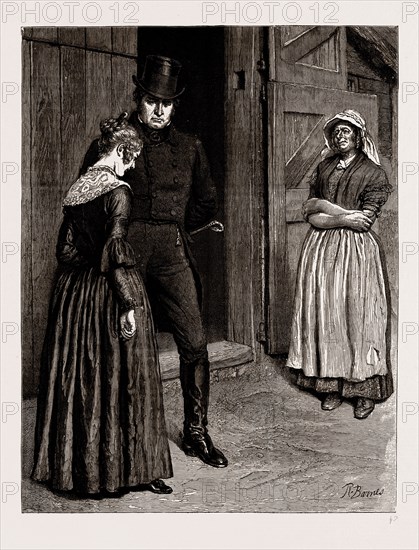 THE MAYOR OF CASTERBRIDGE, DRAWN BY ROBERT BARNES, WRITTEN BY THOMAS HARDY, 1886; "Did you do it, or didn't you?" Where was it?"