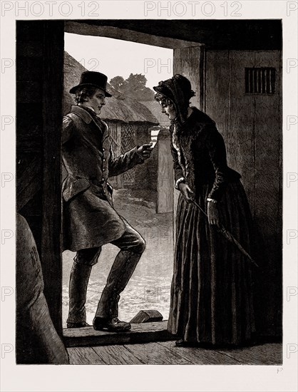 THE MAYOR OF CASTERBRIDGE, DRAWN BY ROBERT BARNES, WRITTEN BY THOMAS HARDY, 1886; "Then it's somebody wanting to see us both."