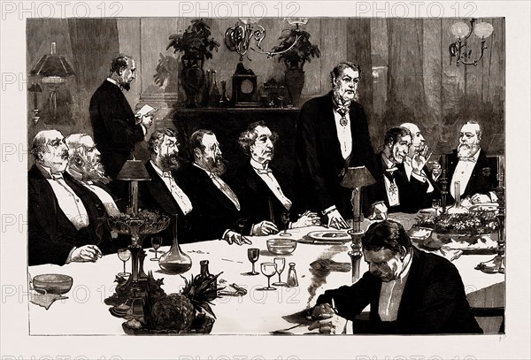 BANQUET TO THE RIGHT HON. SIR JOHN MACDONALD, PRIME MINISTER OF CANADA, AT THE ST. GEORGE'S CLUB, 1886