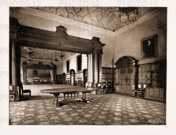 THE QUEEN'S VISIT TO SHEFFIELD: THE NEW TOWN HALL TO BE OPENED BY HER MAJERSTY, UK, 1897: THE MAYOR'S SUITE OF ROOMS