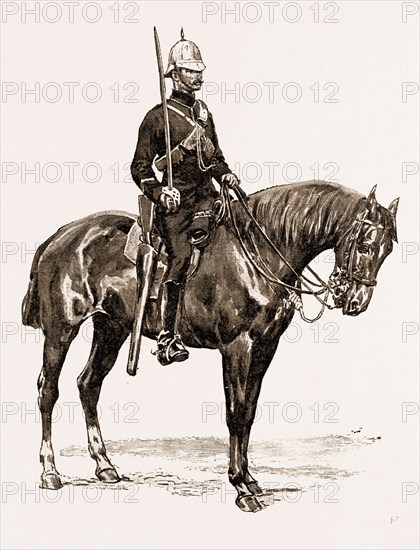 COLONIAL TROOPS WHO TOOK PLACE IN THE JUBILEE PROCESSION, UK, 1897: CAPE MOUNTED POLICE