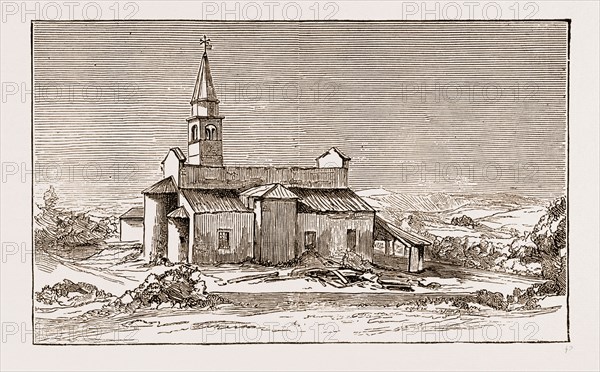 THE CHURCH OF CONEGLIANO, WHERE 34 PERSONS WERE KILLED AND 25 WERE WOUNDED, Earthquake in Italy 1873