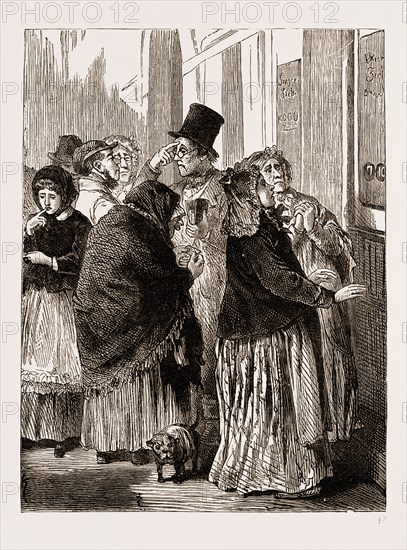 BEFORE THE LOTTERY OFFICE, VIENNA AUSTRIA 1873