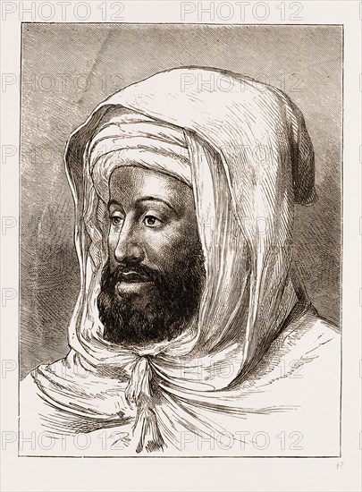 SIDI MOHAMMED, THE LATE SULTAN OF MOROCCO, ENGRAVING 1873