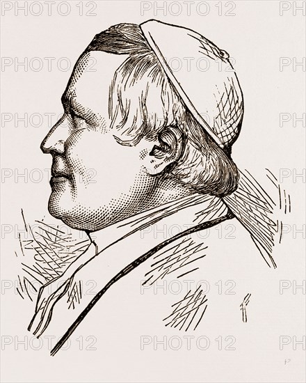 THE POPE, ENGRAVING 1873