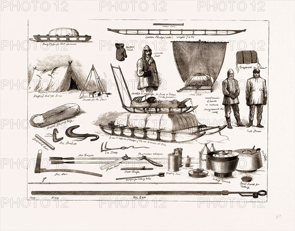 THE ARCTIC EXPEDITION: APPARATUS TO BE USED BY THE EXPLORERS, 1875