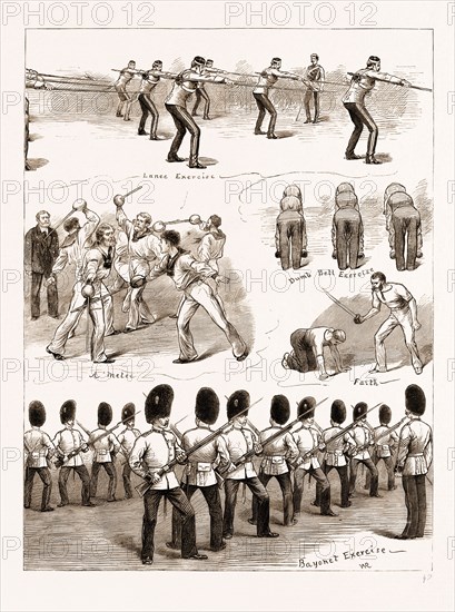 ASSAULT-AT-ARMS AT THE ALBERT HALL IN AID OF THE AFGHAN WAR RELIEF FUND, UK, 1881