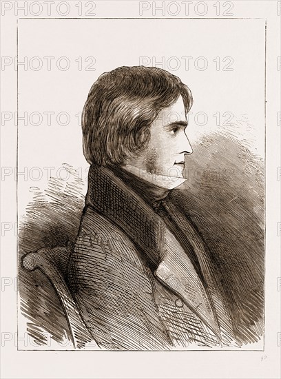 PORTRAIT OF THOMAS CARLYLE FROM A SKETCH BY COUNT D'ORSAY. DRAWN IN 1834