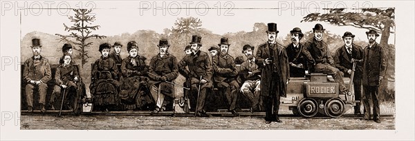 THE ELECTRIC RAILWAY AT THE CRYSTAL PALACE, UK, 1881