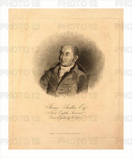 James Sadler, Esqr., first English aeronaut, drawn & engraved by B. Taylor., Published as the act directs May 1, 1812, by B. Taylor