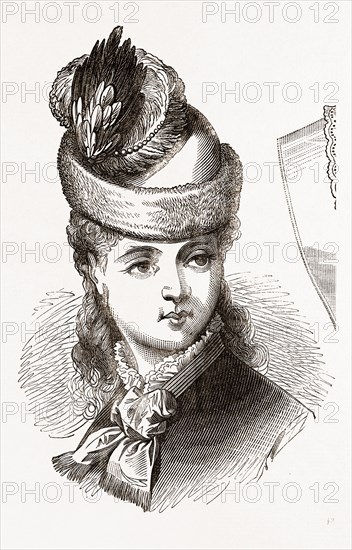 19th CENTURY FASHION, BONNET