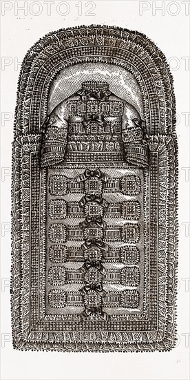 CHRISTENING CASE FOR INFANTS, NEEDLEWORK, 19th CENTURY EMBROIDERY