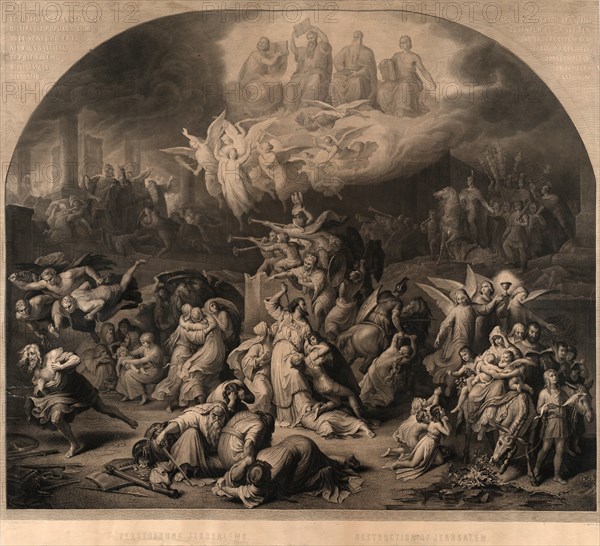 Destruction of Jerusalem; [no date recorded on shelflist card]; 1 print : engraving ; 38 3/4 x 31 1/4 in.