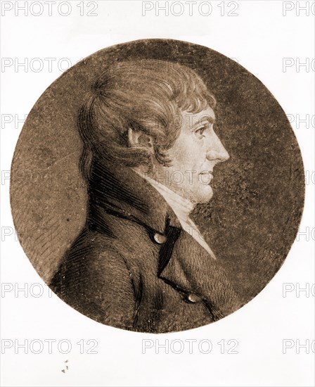 [William Plumer, head-and-shoulders portrait, right profile]; Saint-Mémin, Charles Balthazar Julien Fevret de, 1770-1852, artist; [Washington, D.C. : 1806]; 1 print : engraving.