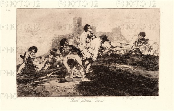 Francisco de Goya (Spanish, 1746-1828). They Can Still Be of Use (Aun PodrÃ¡n Servir), 1810-1815, printed 1863. From The Disasters of War (Los Desastres de la Guerra). Etching and aquatint.