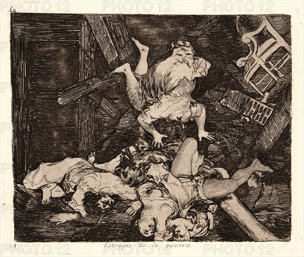Francisco de Goya (Spanish, 1746-1828). Ravages of War (Estragos de la Guerra), 1810-1815, printed 1863. From The Disasters of War (Los Desastres de la Guerra). Etching and aquatint.