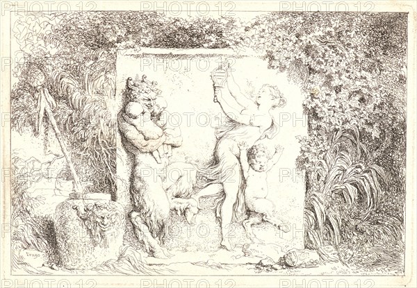 Jean-Honoré Fragonard (French, 1732-1806). The Satyr's Dance, 1763. From Bacchanales. Etching on laid paper. Plate: 144 mm x 212 mm (5.67 in. x 8.35 in.). First of two states.