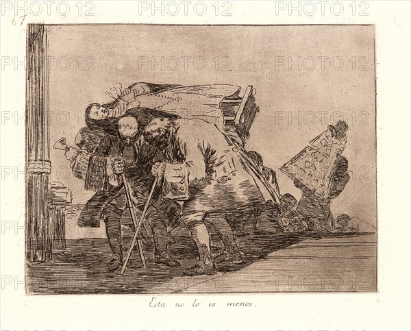 Francisco de Goya (Spanish, 1746-1828). This Is Not Less So (Esta Lo No Es Menos), 1810-1815, printed 1863. From The Disasters of War (Los Desastres de la Guerra). Etching and aquatint.