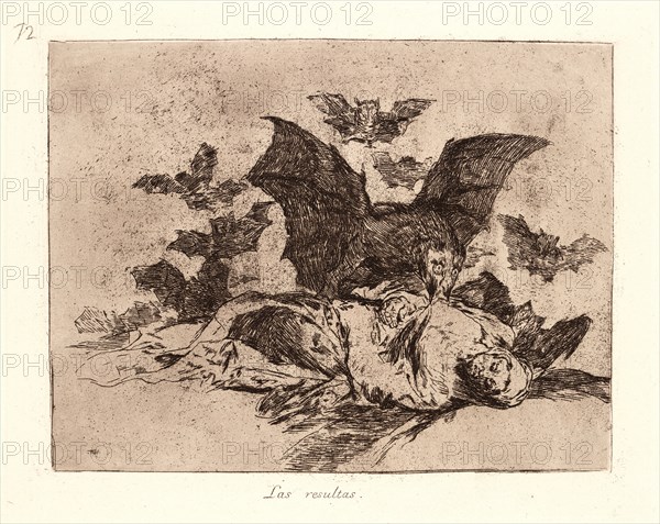 Francisco de Goya (Spanish, 1746-1828). The Consequences (Las Resultas), 1810-1815, printed 1863. From The Disasters of War (Los Desastres de la Guerra). Etching and aquatint.