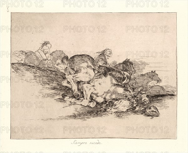 Francisco de Goya (Spanish, 1746-1828). It Always Happens (Siempre Sucede), 1810-1815, printed 1863. From The Disasters of War (Los Desastres de la Guerra). Etching and aquatint.