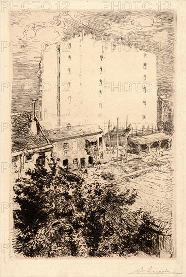 Auguste Louis LepÃ¨re (French, 1849 - 1918). La Maison Neuve, 1894. Etching. Only state.