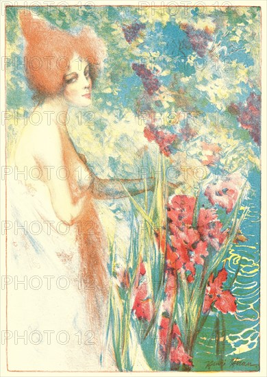 Henri Héran (French, active 19th century). Fleur de Mai, ca. 1897. Color lithograph on wove paper. Sheet: 405 mm x 308 mm (15.94 in. x 12.13 in.).