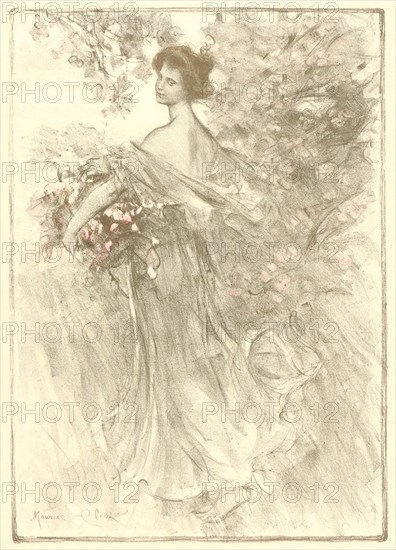 Maurice Eliot (French, active 19th century). Printemps, ca. 1897. Color lithograph on wove paper. Sheet: 405 mm x 308 mm (15.94 in. x 12.13 in.).