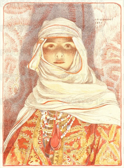 Louis Auguste Girardot (French, 1858 - 1933). Femme du Riff, 1897. Color lithograph on wove paper. Sheet: 405 mm x 308 mm (15.94 in. x 12.13 in.).