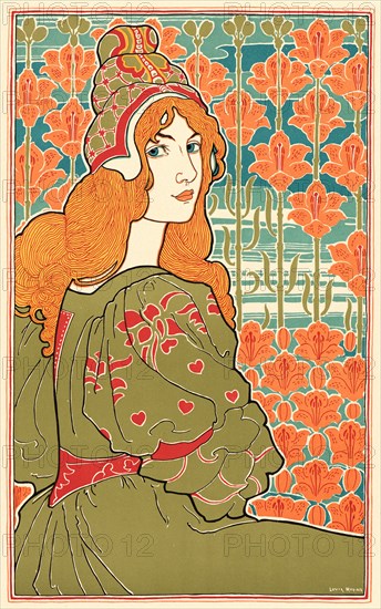 Louis John Rhead (American, 1857 - 1926). Jane, 1897. Color lithograph on wove paper. Sheet: 405 mm x 308 mm (15.94 in. x 12.13 in.).