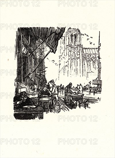 Auguste Louis LepÃ¨re (French, 1849 - 1918). Image from â€úLa BiÃ¨vre, Les Gobelins, Saint-Séverinâ€ù, ca. 1901. Wood engraving on wove paper. Sheet: 289 mm x 201 mm (11.38 in. x 7.91 in.) (sheet dimensions are approximate for each print).