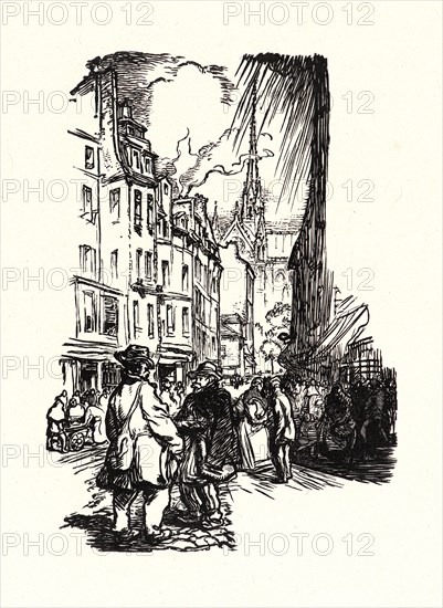 Auguste Louis LepÃ¨re (French, 1849 - 1918). Image from â€úLa BiÃ¨vre, Les Gobelins, Saint-Séverinâ€ù, ca. 1901. Wood engraving on wove paper. Sheet: 289 mm x 201 mm (11.38 in. x 7.91 in.) (sheet dimensions are approximate for each print).