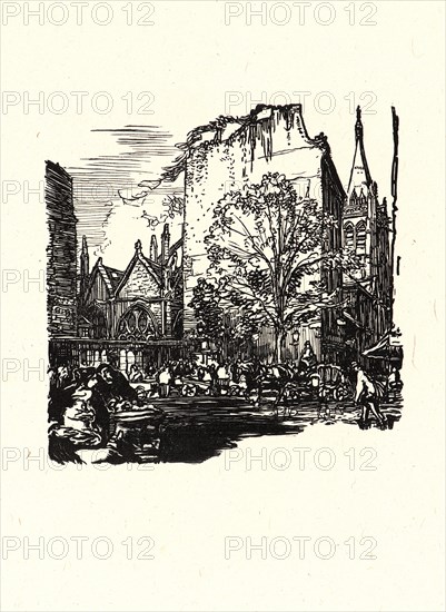 Auguste Louis LepÃ¨re (French, 1849 - 1918). Image from â€úLa BiÃ¨vre, Les Gobelins, Saint-Séverinâ€ù, ca. 1901. Wood engraving on wove paper. Sheet: 289 mm x 201 mm (11.38 in. x 7.91 in.) (sheet dimensions are approximate for each print).