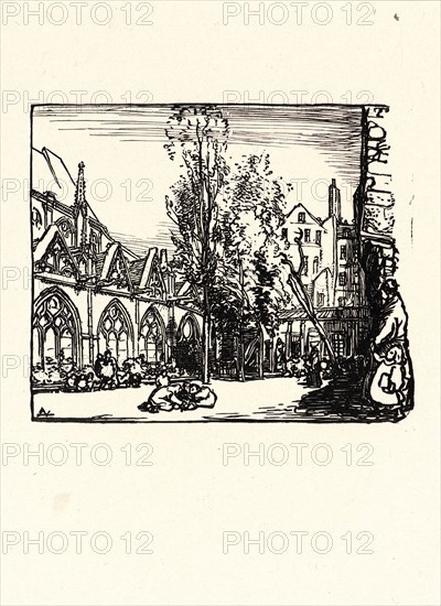Auguste Louis Lepère (French, 1849 - 1918). Image from â€úLa Bièvre, Les Gobelins, Saint-Séverinâ€ù, ca. 1901. Wood engraving on wove paper. Sheet: 289 mm x 201 mm (11.38 in. x 7.91 in.) (sheet dimensions are approximate for each print).