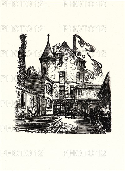 Auguste Louis LepÃ¨re (French, 1849 - 1918). Image from â€úLa BiÃ¨vre, Les Gobelins, Saint-Séverinâ€ù, ca. 1901. Wood engraving on wove paper. Sheet: 289 mm x 201 mm (11.38 in. x 7.91 in.) (sheet dimensions are approximate for each print).