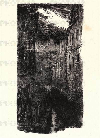 Auguste Louis LepÃ¨re (French, 1849 - 1918). Image from â€úLa BiÃ¨vre, Les Gobelins, Saint-Séverinâ€ù, ca. 1901. Wood engraving on wove paper. Sheet: 289 mm x 201 mm (11.38 in. x 7.91 in.) (sheet dimensions are approximate for each print).