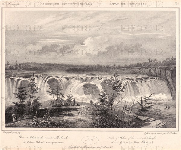 A. Joly (French, active 19th century) after F. Jacques Milbert (French). Falls of the Cohoes, Mohawk River, ca. 1830-1840. From Amérique Septentrionale. Lithograph on chine colle. Sheet: 244 mm x 320 mm (9.61 in. x 12.6 in.).